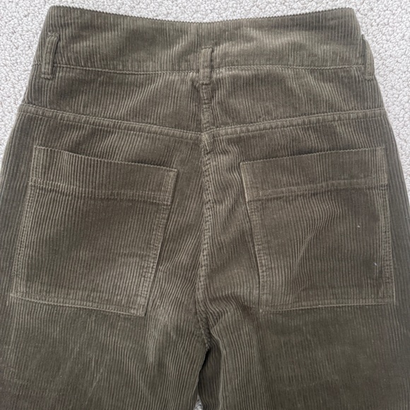 Poetry London Wide Wale Corduroy Pants | Olive Brown | Size UK 8 / US 4-like new - Picture 12 of 13